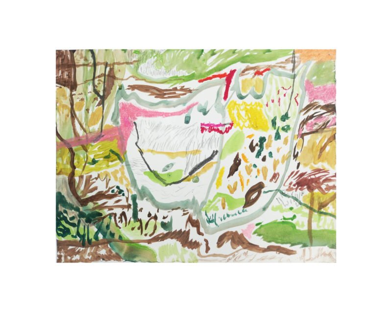 Forest I_ drawing on paper_41 x 48 cm framed Forest I