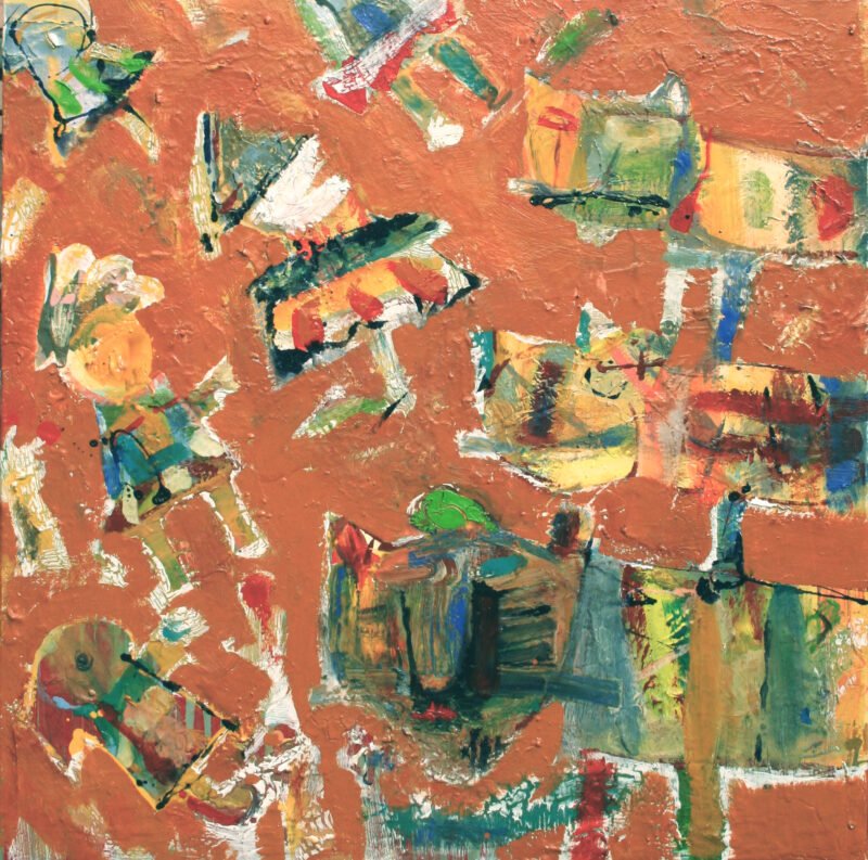 A Pyramid with Cats by Vaidas Zvirblis