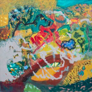 Brigita Lastauskaite_Seabed garden_2025_acrylic on canvas_71 x 71 cm_0 Seabed Garden